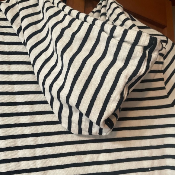 Striped Hooded Light- Weight Sweatshirt - Picture 8 of 8